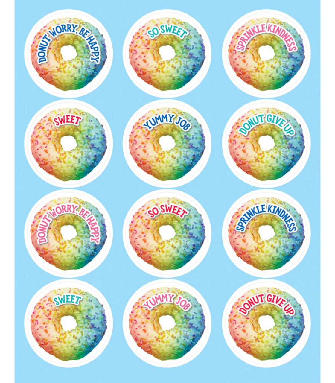 Schoolgirl Style Motivational Shape Stickers